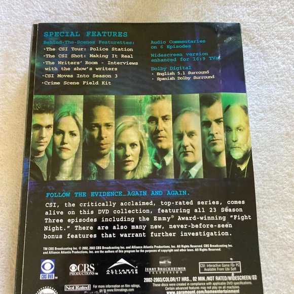 DVD CSI complete 3rd Season - Picture 2 of 4